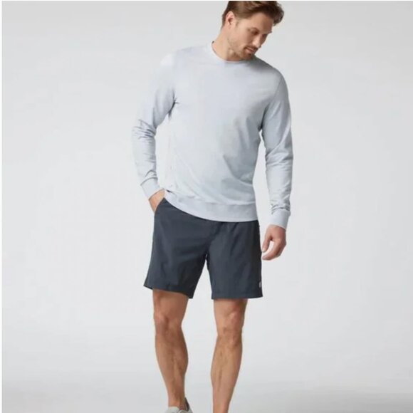 Vuori Mens Ponto Performance Dreamknit Crew Platinum Heather M - Picture 3 of 13